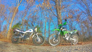 Yamaha TW200 vs Kawasaki KLX250 [upl. by Chrisse]