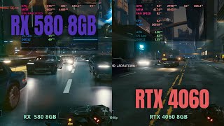 RX 580 to RTX 4060  1080p gaming [upl. by Teerpnam]