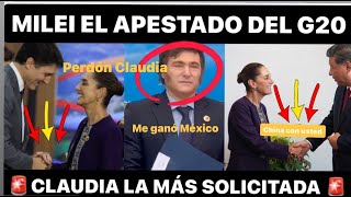 ESCANDALO EN EL G20 CANADA LE PIDE PERDON A CLAUDIA ¡MILEI EL APESTADO ASÍ LO SACARON [upl. by Krm]