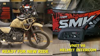 VNET V6 Best Cheap Bluetooth Intercom For All Helmets amp New Ride begins  D05Riders [upl. by Drews]