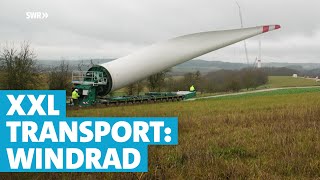 82 Meter lang So wird ein Windflügel transportiert [upl. by Labana]