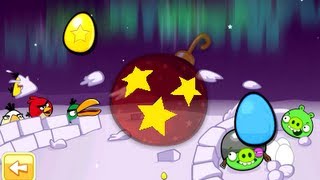 Angry Birds Winter Wonderham Goldenegg 118 Location and Solution Day 18 Level 18 Golden Egg 3 Stars [upl. by Aihcats]