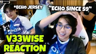 V33WISE REACTION TO ECHO AS MPL PH S13 CHAMPION [upl. by Schlessinger]