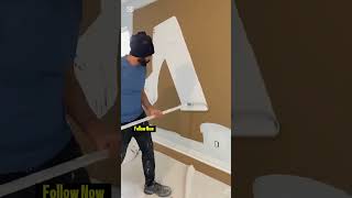 Amazing Wall painting 😲 shortsfeed youtubeshorts [upl. by Anrehs]