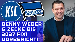 Benny Weber amp Zecke verlängern bis 2027 Vorbericht Karlsruher SC vs Hertha BSC [upl. by Ahsead339]