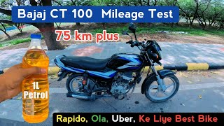 Bajaj CT 100 Mileage Test 2024  Ola Uber Rapido Ke Liye Best Bike  Rahul Vlogs BR32 [upl. by Akemej575]