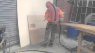 Sandblasting Wood Furniture in Liverpool [upl. by Blankenship]