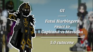 Fatui Harbingers react to Capitano vs Mavuika  50 cutscene  Genshin Impact  Gachalife2 [upl. by Leventhal]