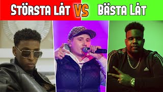 Sveriges BÄSTA Rap Låtar  Svenska Rappares STÖRSTA vs BÄSTA Låt [upl. by Cameron925]