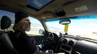 Driving on the beach to Hatteras Point [upl. by Pyotr]