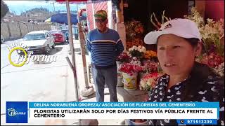 Floristas utilizarán solo por días festivos vía pública frente al cementerio [upl. by Travis268]