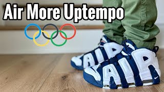 Air More Uptempo 2024 “Olympic” Pippen Review amp On Feet [upl. by Emily]