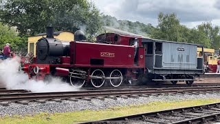 ‘Cathryn’ tank engine at Peak Rail in Derbyshire 13072024 at Rowsley South station [upl. by Asenaj]