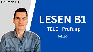 TELC B1 Lesen  Tipps  Beispiele  Deutsch [upl. by Asserrac]