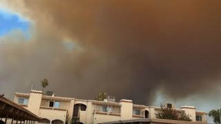 Oroville CA Distressing footage of Thompson Fire spreading through town  WooGlobe [upl. by Danby]