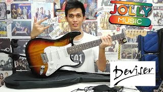 Deviser LG1 Stratocaster Unboxing Review and Demo🔥🎸 [upl. by Ahtenak]