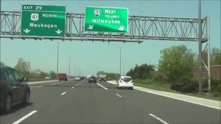 Illinois  Interstate 94 West  Mile Marker 40 to 30 52116 [upl. by Tab847]