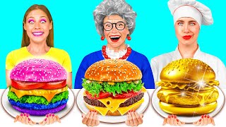 Me vs Grandma Cooking Challenge  Easy Secret Hacks and Gadgets by Fun Teen [upl. by Yenolem]