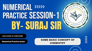 Numerical Practice session1 Chapter mole concept NEET amp JEE Mains 2025 [upl. by Ehsiom]