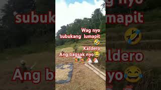 Little Army warrior sa field  Taga bantay sa binilad na palay cute ofw boy [upl. by Sancha504]