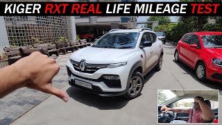 Renault Kiger RXT REAL LIFE MILEAGE TEST 🔥  आ गयी असलियत सामने🤦‍♂️  SHOCKING RESULTS 😨 [upl. by Seem]