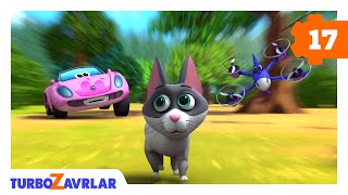 Turbozavrlar 🦖  Мушук атрофида ҳовлиқиш 🐱  Multfilmlar uzbek tilida 🐣 [upl. by Taryne]