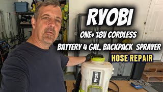 EASY WAY TO FIX A RYOBI ONE 4GALLON SPRAYER HOSE [upl. by Trev33]