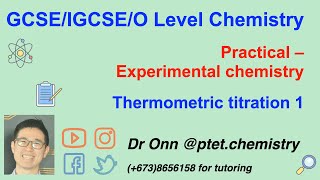 GCSE IGCSE O Level Chemistry 5070 0620 6092  Thermometric titration 1 [upl. by Nigel528]