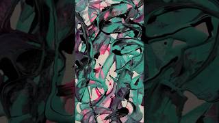 Abstr41111 An abstract painting with acrylic Paints [upl. by Spiers]