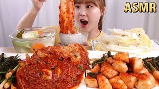 ASMR Mukbang｜6가지 종류의 김치와 밥먹기 김치 모음 먹방 [upl. by Mackoff]