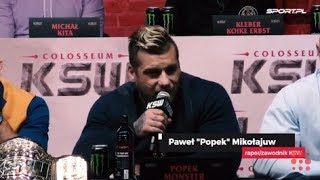 POPEK masakruje BURNEIKE KSW 39padły mocne słowa [upl. by Blader]