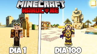 SOBREVIVI 100 DIAS NO DESERTO SUPERPLANO DO MINECRAFT HARDCORE [upl. by Nnahaid]