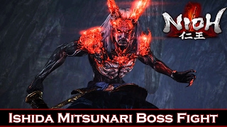 Nioh  Ishida Mitsunari Boss Fight  No Damage [upl. by Calisa]