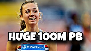 Femke Bol Smashed Her 100m Best  Track And Field 2024 [upl. by Jori319]