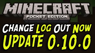 Minecraft Pocket Edition  Update 0100 OUT NOW Change Log New Features and Items [upl. by Zandt]