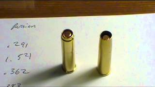 Nagant Revolver Ammunition Desktop Comparison [upl. by Towne665]