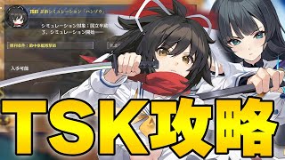 【アズールレーン】TSK1だけ別格？初中級者でもクリア出来るかもしれない挑戦ステージ攻略 【蒼閃忍法帖】【アズレンAzur Lane碧蓝航线】 [upl. by Ecneitap]