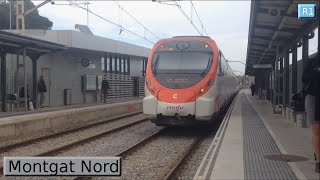 Rodalies Barcelona  Montgat Nord R1  Renfe 447  Civia  2016 [upl. by Annahahs496]