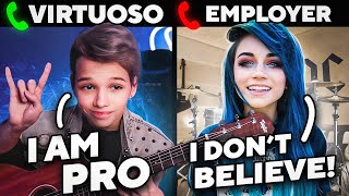 BABYVIRTUOSO try to GET a JOB at a MUSIC SCHOOL [upl. by Nodroj]