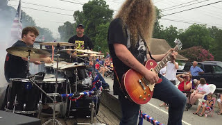 Oakboro NC 58th Annual Parade  KISS Covers Deuce  Parasite  Black Diamond 2016 [upl. by Kcirdnekel267]