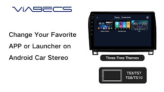 How to Change Themes and APP of ViaBecs TS10 Android Car Radio [upl. by Suoirred]