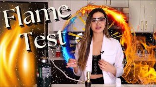 Flame Test  CHEM WITH WREN  Science Experiment [upl. by Janka38]