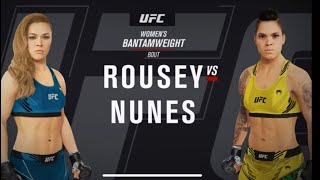 Ronda Rousey vs Amanda Nunes Ufc [upl. by Gussman]