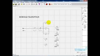 Montage Télérupteur et minuterie avec SCHEMAPLIC [upl. by Gavrilla]