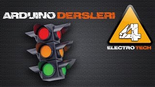 Arduino Dersleri 4  Trafik Işıkları Yaya Geçidi [upl. by Ileane]