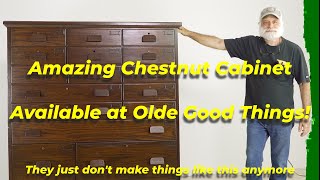 Superb Refinished Vintage Chestnut Cabinet [upl. by Nemzzaj744]