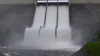 Talsperre Eibenstock Hochwasser Überlauf [upl. by Ludba]