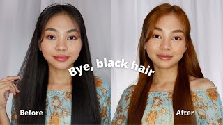 Dyeing My Hair For The First Time Using Bremod Products👱‍♀️🍂 Without Bleach  Ana Jamito [upl. by Prevot]