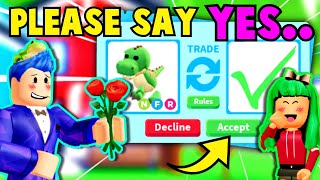 I CONFESSED My FEELINGS To My CRUSH After SURPRISING Her With Her DREAM PET Adopt Me Roblox [upl. by Koralie]