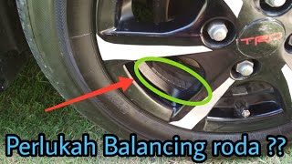 PERLUKAH BALANCING   proses balancing roda mobil [upl. by Eanod]